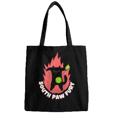 Discover South Paw Fury Angry Cat Pickleball Bags