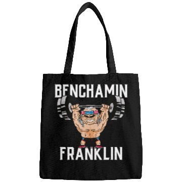 Discover Bench Press Gift Men Benjamin Franklin Muscle Bodybuilding Bags