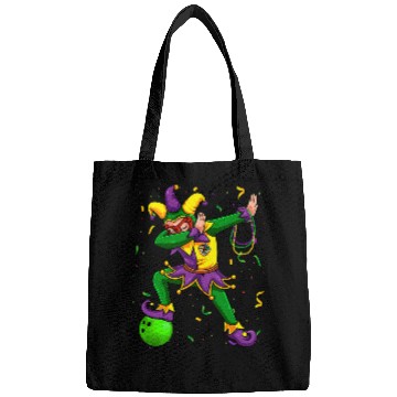 Discover Dabbingss Jester Bowling Ball Mardi Gras Fat Tuesday Parade Bags
