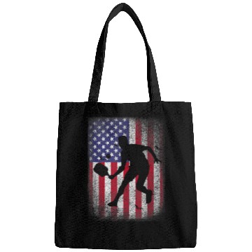 Discover Pickleball American US Flag Pickleball Player Paddleball Bags