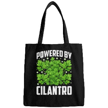 Discover Powered by Cilantro Cilantro Day Cilantro Hater Funny Food Bags