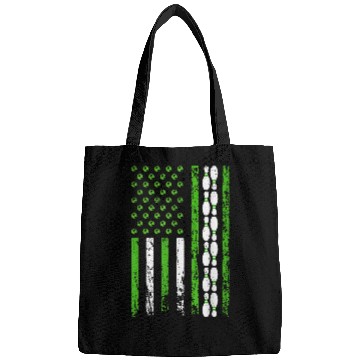 Discover American Sports Flag Athletic Bowling Pin Earth Day Bags