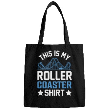 Discover Amusement Park Funny Roller Coaster vintagess Theme Park Bags