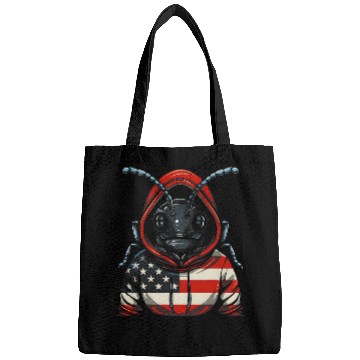 Discover American Flag Insect Bug Hoodie USA Pride Bags