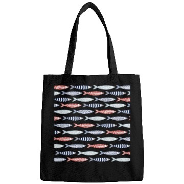 Discover Decorative Mediterranean Sardines Fish Pattern Bags