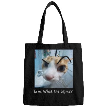 Discover Erm What the Sigma Funny Cat Meme 1 Bags