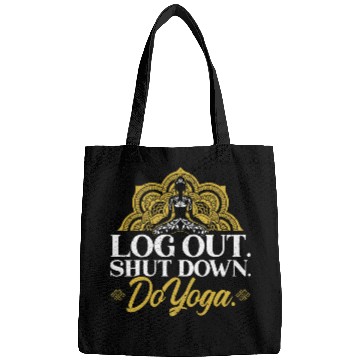 Discover Mens Log Out Shut Down Do Yoga Bags