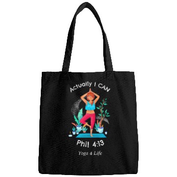 Discover Inspiring Actually I Can Scripture Yoga Bags