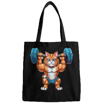 Discover Catlover Muscle Deadsslift Pumping Cat Bags