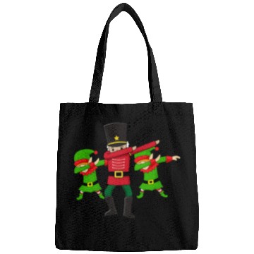 Discover Dab Dance Funny Christmas Elves Stamp Nutcracker Bags