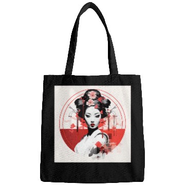 Discover Timeless Fusion Geisha Blossom in Futuristic Light Bags