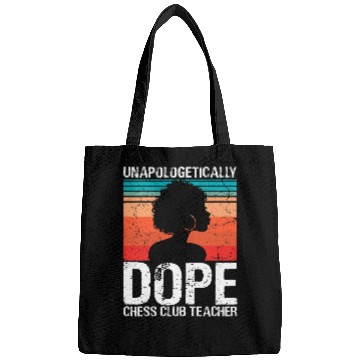 Discover Womens Chess Club Teacher Unapologetically Dope Pride Afro History Bags