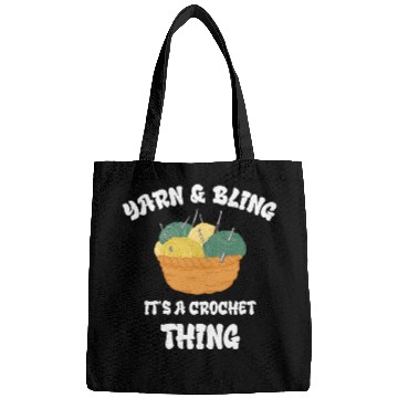 Discover Crocheting Yarn And Bling Sewing Crochet Knitter Crocheter Bags
