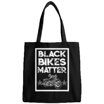 Discover Motorcycle Biker black bikes matter Funny custom bike Bags