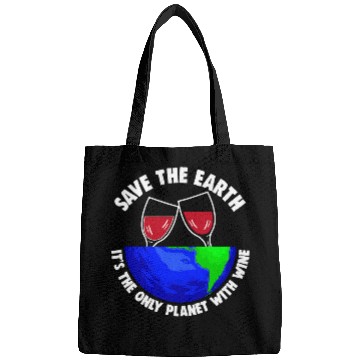 Discover Save Earth Tee Only Wines Planet Earth Globe Bags