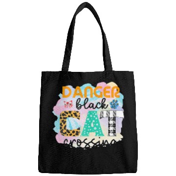 Discover Funny Danger black cats Crossing Graphic Patchwork 1 Bags