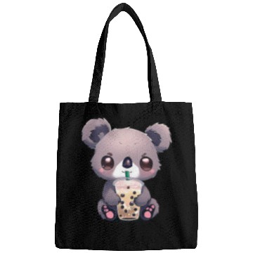 Discover Cute Koala Boba Milk Tea Boy Girl Funny 2 Bags
