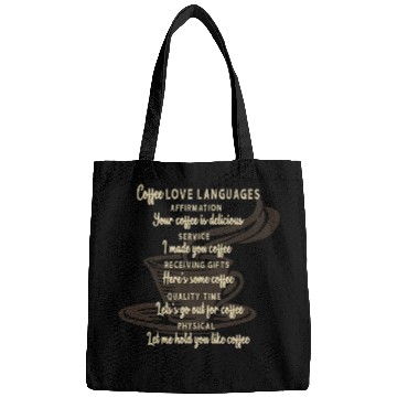 Discover Coffee Love Languages Affirmation Service Gift Time Physical Bags