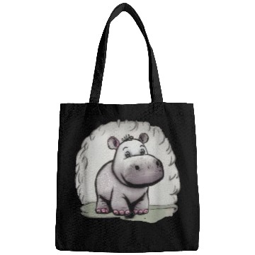 Discover Cute hippo Bags