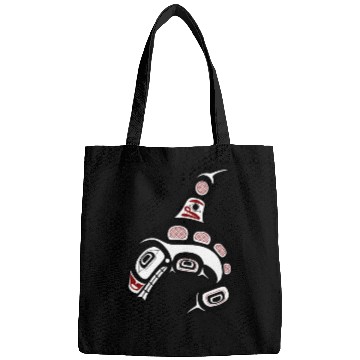 Discover Native American Red Black Haida Orca Killer Whale Bags
