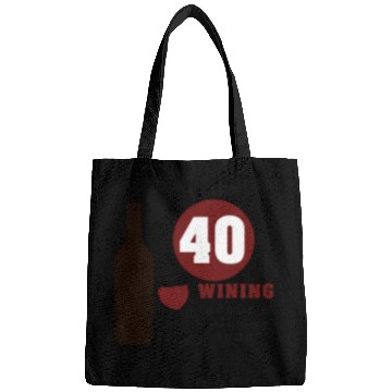 Discover 40th Birthday Wine Funny Bags