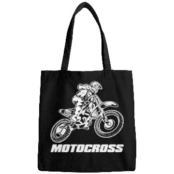 Discover Motocross Logo White Bags