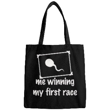 Discover Me winning my first race Bags