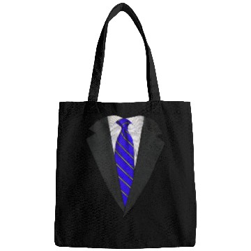 Discover Suit and Neck Tie Real Blue Bags
