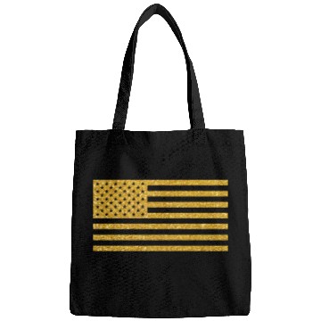Discover US Flag Gold Glitter Bags