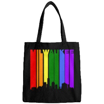 Discover Milwaukee Wisconsin Rainbow LGBT Gay Pride Bags
