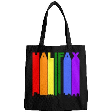 Discover Halifax Nova Scotia Skyline Rainbow Gay Pride Bags