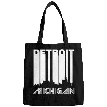 Discover Retro Detroit Skyline Bags