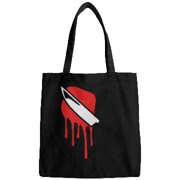 Discover bloody knife halloween Bags