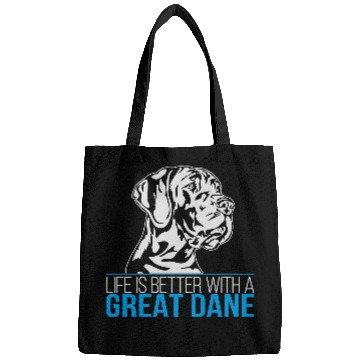 Discover LIFE IS BETTER WITH A GREAT DANE Bags
