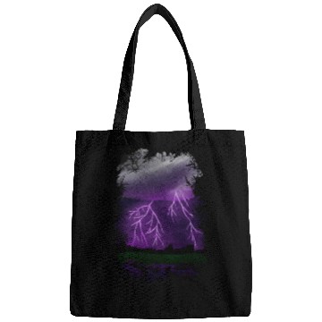 Discover Purple Lightning Scene Bags
