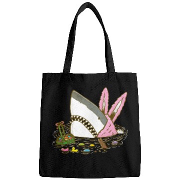 Discover The Easter Shark, Funny Easter,Cute Bunny In Shark Bags