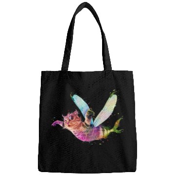 Discover Psychedelic flying catfish Bags