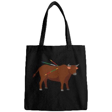 Discover bull with arrows Bags