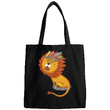 Discover Lion with feather crown Bags