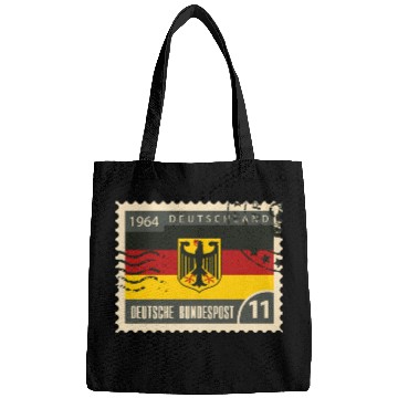 Discover germany post stamp Bags
