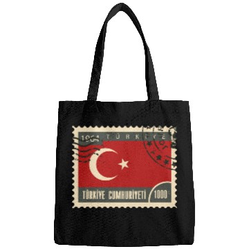 Discover turkey post stamp Bags