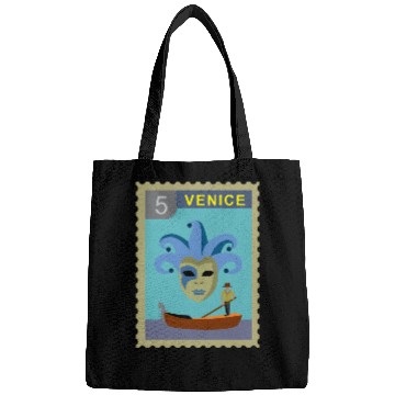 Discover italy venice post stamp Bags