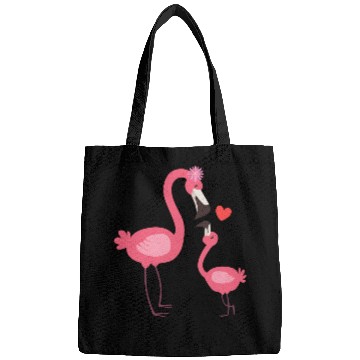 Discover flamingo family Bags