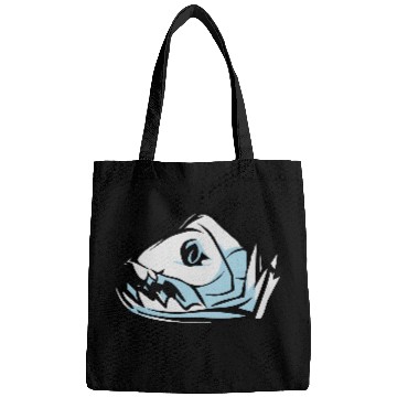 Discover fish skeleton Bags