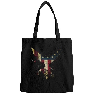 Discover Merica Eagle American eagle with US flag Bags