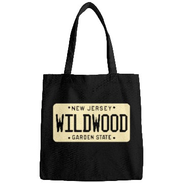 Discover Wildwood New Jersey License Plate Bags