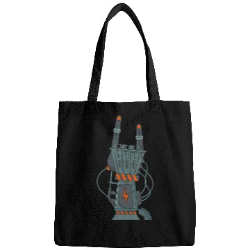 Discover hard rock horns robot Bags