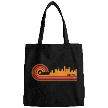 Discover Retro Style Saint Paul Minnesota Skyline Bags