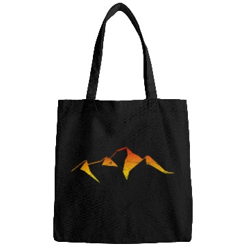 Discover abstract mountain sunset logo Bags