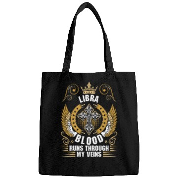 Discover Libra Blood Runs Through My Veins Bags